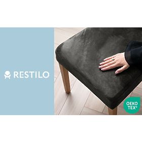 Copertura per sedia RESTILO SENTO colore acciaio stile classico liscio