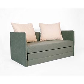 Divano letto Jack - verde scuro / beige, SFM