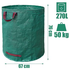 Sacco da giardino FORKIS grande robusto 270L