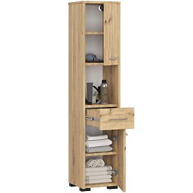 SCAFFALE BAGNO FIN COLONNA 30 2D 1SZ 1W 140cm PK ARTISAN