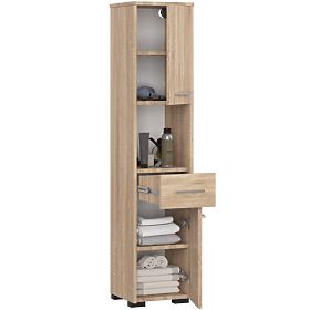SCAFFALE BAGNO FIN COLONNA 30 2D 1SZ 1W 140cm PK SONOMA