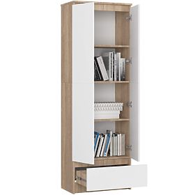 SCAFFALE CHIUSO R60 2D 1SZ CLP PK ROVERE SONOMA / BIANCO