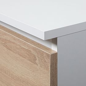 SCAFFALE DA UFFICIO R 80 cm CLP R11 PK BIANCO / SONOMA