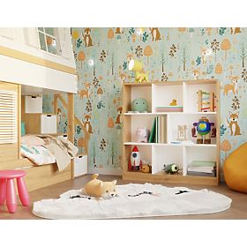 Scaffale Fiesta 8P ROVERE ARTISAN / BIANCO