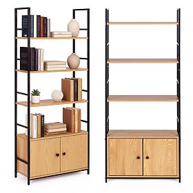 Scaffale industriale loft con armadietto 4 ripiani ModernHome