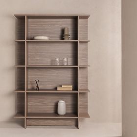 Scaffale Kanso, rovere perlato