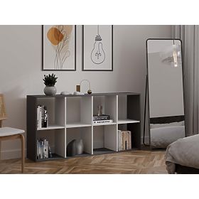 Scaffale Malax 2X4 ANTRACITE BIANCO