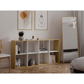 Scaffale Malax 2X4 Rovere Artisan Bianco