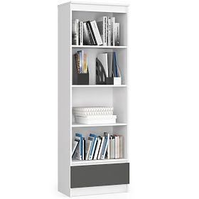SCAFFALE R60 1SZ 4P CLP PK BIANCO / GRIGIO