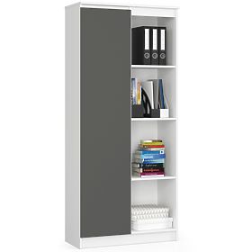 SCAFFALE R80 1D 4P CLP BIANCO / GRIGIO