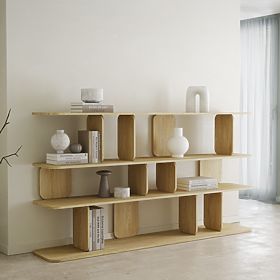 Scaffale Tulumo 200 cm, arrotondato, Rovere Cremona Torro, lectus