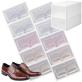 Scatole per scarpe OSLO BIANCHE set di 10 pezzi