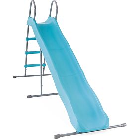 Scivolo da giardino per bambini 244 cm grande acciaio plastica INTEX 44107