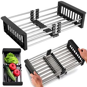 Scolapiatti a cestello per lavello ORDOS nero