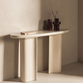 Scrivania/Consolle Puro 120 cm, beige chiaro, lucida