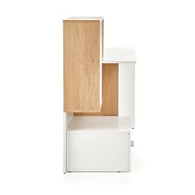 Scrivania GROSSO - rovere dorato / bianco, Halmar