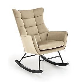 Sedia a dondolo BAZALTO - beige, Halmar