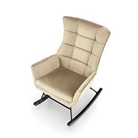 Sedia a dondolo BAZALTO - beige, Halmar