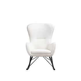 Sedia a dondolo HARMONIE - bianco, Halmar