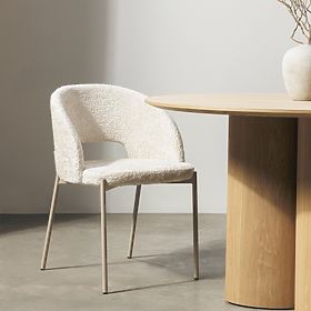 Sedia con foro nello schienale Jazz, beige chiaro