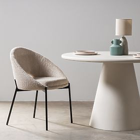 Sedia con foro nello schienale Luigi beige/gambe nere, lectus