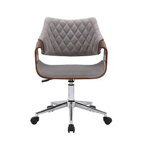 Sedia da lavoro COLT noce/velvet grigio