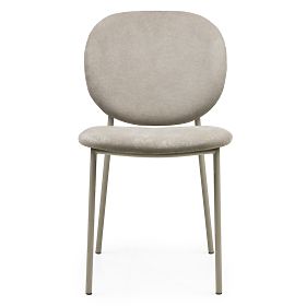 Sedia da pranzo Alexa, marrone chiaro/gambe beige, lectus