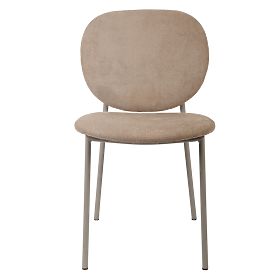 Sedia da pranzo Alexa, marrone chiaro/gambe beige, lectus