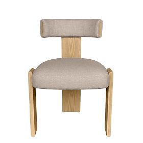 Sedia da pranzo Bali, in legno, beige/frassino