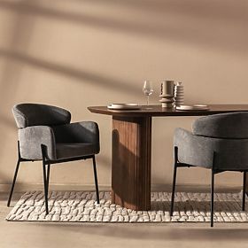 Sedia da pranzo Granda grigia