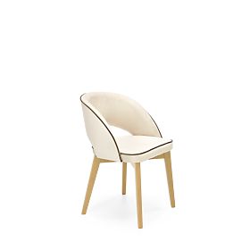 Sedia da pranzo MARINO - rovere miele/crema, Halmar