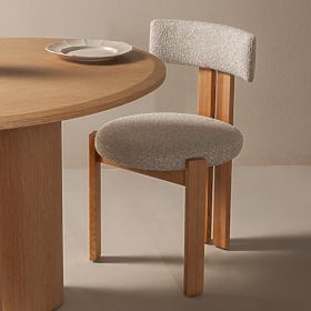 Sedia da pranzo Matteo, beige-crema/naturale