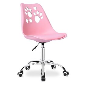 Sedia girevole Grover rosa