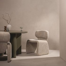 Sedia imbottita Nabila, beige, lectus