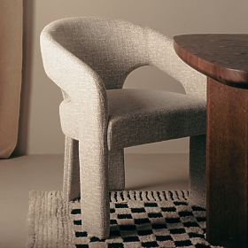 Sedia imbottita Nuria beige-crema, lectus