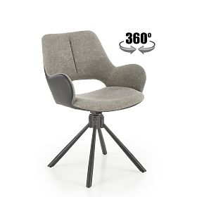 Sedia K494 grigia/nera (1p=2pz)