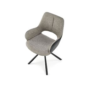 Sedia K494 grigia/nera (1p=2pz)