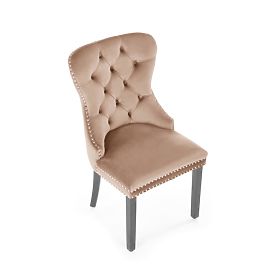 Sedia MIYA nera / rivestimento: beige (1p=2ks)