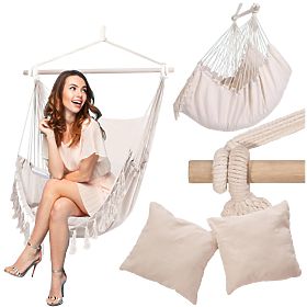 Sedia sospesa brasiliana BAHIO beige