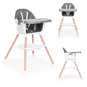 Seggiolone per bambini 2 in 1 grigio ECOTOYS