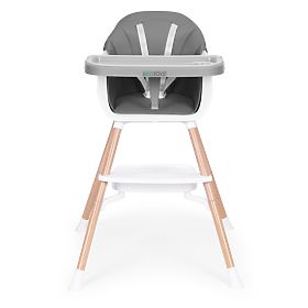 Seggiolone per bambini 2 in 1 grigio ECOTOYS