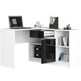 SET CLP B-17 CREDENZA + SCRIVANIA PK NERO LUCIDO
