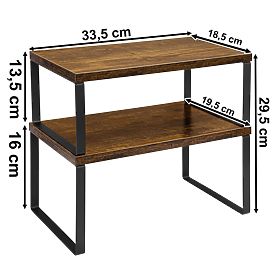 Set di 2 mensole in bambù GINGER RUSTIC