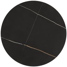 Set di 2 tavolini FATIMA, marmo nero / oro (1p=1pz), Halmar