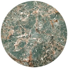 Set di 2 tavolini INES, marmo verde / nero (1p=1set), Halmar