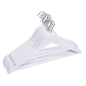 Set di 5 appendiabiti in legno RONDO bianco