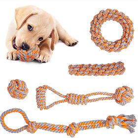 Set di giochi da tiro per cani SPANKY 5 pezzi