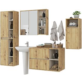 SET DI MOBILI DA BAGNO SOSPESI VAMI ROVERE ARTISAN / CASHMERE