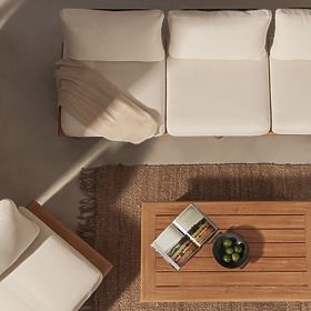 Set di mobili da giardino Conny in alluminio, beige chiaro, effetto legno