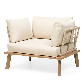 Set di mobili da giardino Penne in legno di eucalipto FSC, alluminio, beige